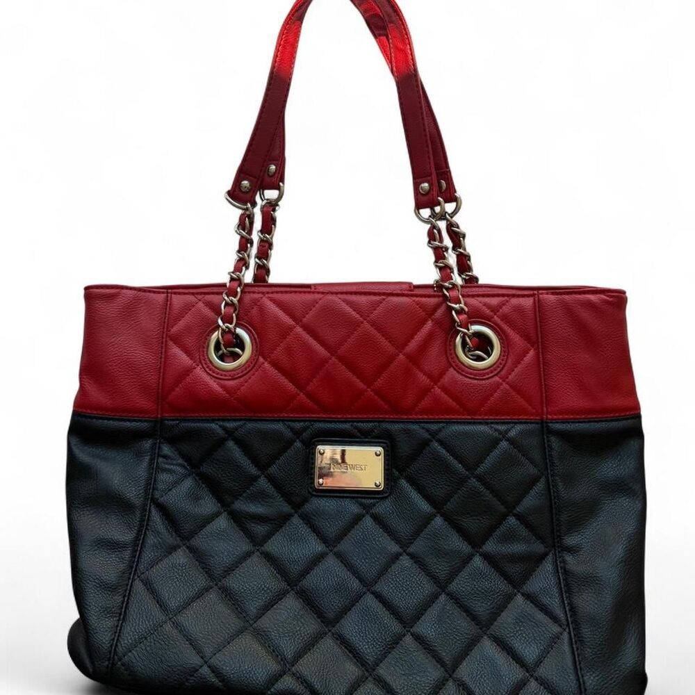 Nine-west Women's Red and Black Bag